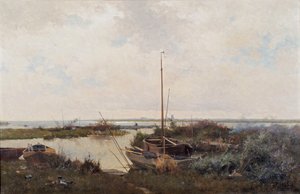 Flodlandskab, 1882. af Willem Bastiaan Tholen