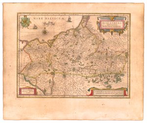 Hertugdømmet Mecklenburg af Willem Blaeu