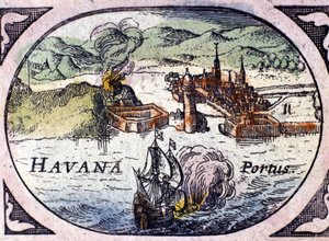 Havana, baseret på William Blaeus Atlas af Willem Blaeu