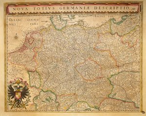 Moderne Tyskland fra World Theatre af Willem Bleau, Amsterdam af Willem Blaeu