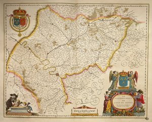 Ile-de-France, Isle of France fra The Theatre of the World af Willem Bleau, Amsterdam af Willem Blaeu