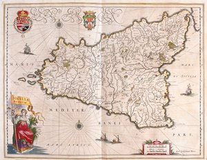 Øen Sicilien, Italien, i 
