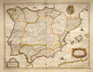 Spanien fra Theatrum Orbis Terrarum af Willem Bleau, Amsterdam af Willem Blaeu