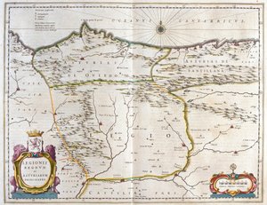 Den spanske provins Asturien, Kastilien og Léon, herunder byerne Oviedo, Leon, Santander, Valladolid, i 