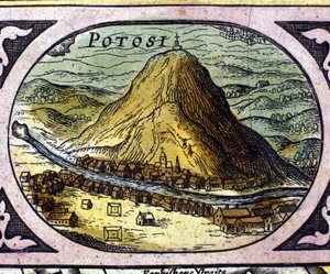 Sølvminerne i Potosí (Bolivia) efter William Blaeus "Atlas"