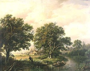 Flodscene af Willem Bodeman