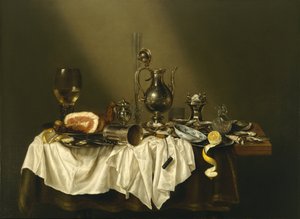 Banketstykke med skinke af Willem Claesz. Heda