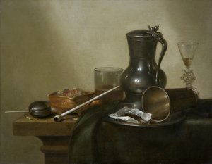 Tobaksstilleben, 1637 af Willem Claesz. Heda
