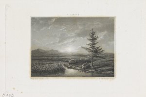 Landskab med et vandløb af Willem Frederik Wehmeyer