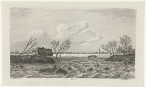Digebrud nær Dreumel, 1855 af Willem Gruyter jr.