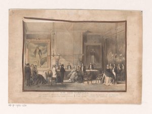 Råd og bryllupslokale i Amsterdam Gamle Zijds Voorburgwal. Rådhuset (råd og bryllupssal) (titel på objekt)