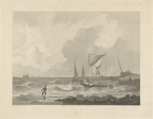 Fiskerbåde ved et havnehoved