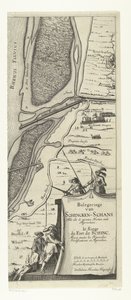 Beleg van Schenckenschans (højre side), 1635 Belejring af Schencken-Schans, med alle de nye forter og indfaldsvinkler