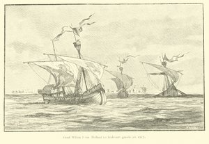 Grev William I af Holland sejlede til det 5. korstog, 1217 af Willem II Steelink