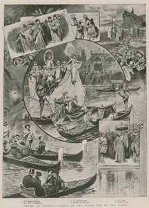Venedig ved Olympia - scener på scenen og på vandet af Willem II Steelink