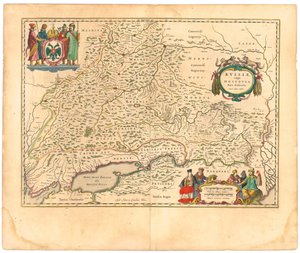 Kort over Rusland Fra: Verdenskort.., 1645
