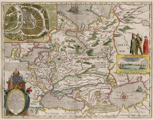 Kort over Rusland og Moskva Fra: Theatrum Orbis Terrarum..., 1645