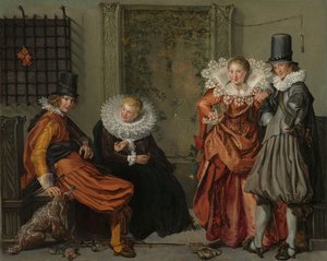 Elegant parforhold, ca. 1616-20
