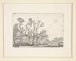 Fjord af får nær vandet, tavle 8 fra The Set of the Landscapes af Willem Pietersz. Buytewech