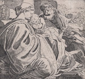 Den hellige familie hviler, ca. 1615. af Willem Pietersz. Buytewech