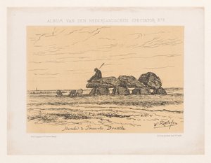 Dysse i Tynaarlo i Drenthe Dyssen i Tinaarlo. Drenthe (titel på objekt) Album af den hollandske tilskuer nr. 3 (serietitel) af Willem Roelofs (I)