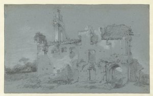 Ruinerne af klosteret Rijnsburg af Willem Schellinks