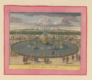 Bassin de Latone in den Gärten von Versailles af Willem Swidde