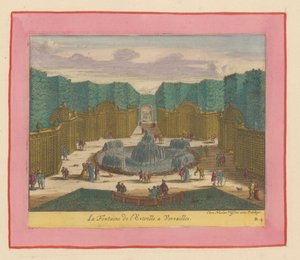 Brunnen im Sternenwald in den Gärten von Versailles af Willem Swidde