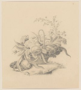 Kurv med blomster af Willem Verbeet