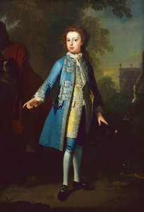 Portræt af den 3. hertug af Chandos som dreng (olie på lærred) af Willem Verelst