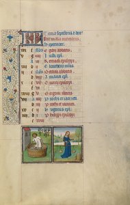 September-kalenderside; At lave vin; Vægten af Willem Vrelant