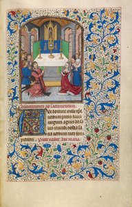 Die Anbetung der Eucharistie af Willem Vrelant