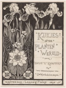 Banddesign for: Knappert, Emilie C., Views into the Plant World, 1893 af Ludwig Willem Reymert Wenckebach
