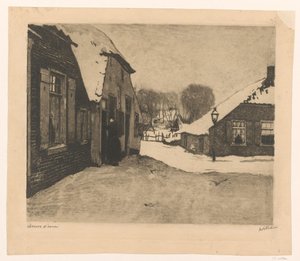 Snedækkede huse i Ede
