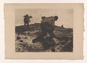 Landarbejdere på heden Pæledrivere (original titel) af Willem Arnoldus Witsen