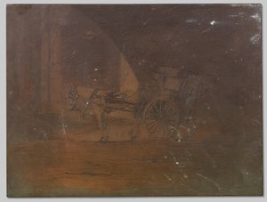 Vogn under Waterloo Bridge, London af Willem Arnoldus Witsen
