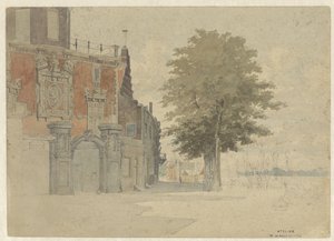 Groothoofdspoort i Dordrecht af Willem de Haas Hemken