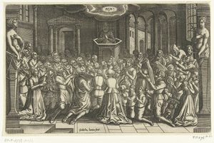 Tak for lettelsen af ​​Leiden, 1574 Leiden under belejringen og nødhjælpen, 1574 (serietitel) af Willem de Haen