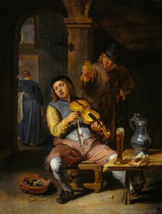 Den blinde spillemand, 1637-1677. af Willem van Herp