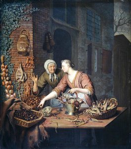 The Market Stall, ca. 1730 (olie på panel)