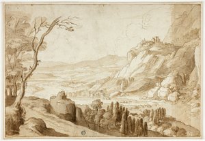 Rhinens landskab af Willem van Nieuwlandt II