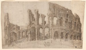 Ruinerne af Colosseum i Rom af Willem van Nieuwlandt II