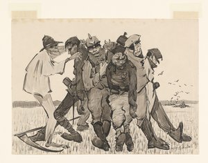 Høst 1918. Moderne majsskjold (original titel på objektet) af Willem van Schaik (signed by artist)