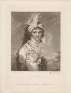 Portræt af Caroline Amalia Elisabeth af Brunswick-Wolfenbüttel