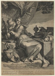 Allegori om verdslige besiddelsers forfængelighed og forbigående natur, 1608