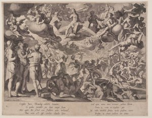 Den sidste dom, planche 13 fra Retfærdighedens troner (Thronus Iustitiae) af Willem van Swanenburgh