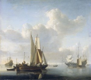 Skibe før Kysten Skibe ud for kysten af Willem van de Velde (II)