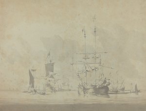 Marine af Willem van de Velde the Younger