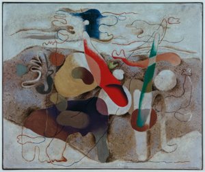 Eidos med landskab af Willi Baumeister