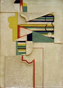 Figur med striber af Willi Baumeister